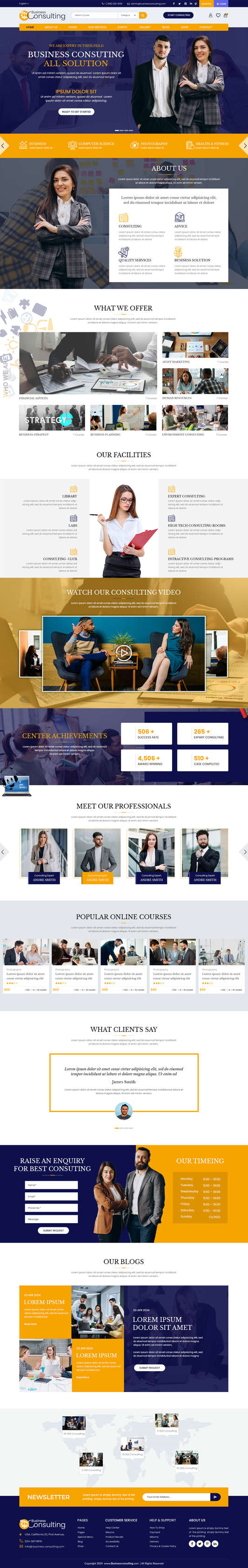 Business Consultant WordPress Theme