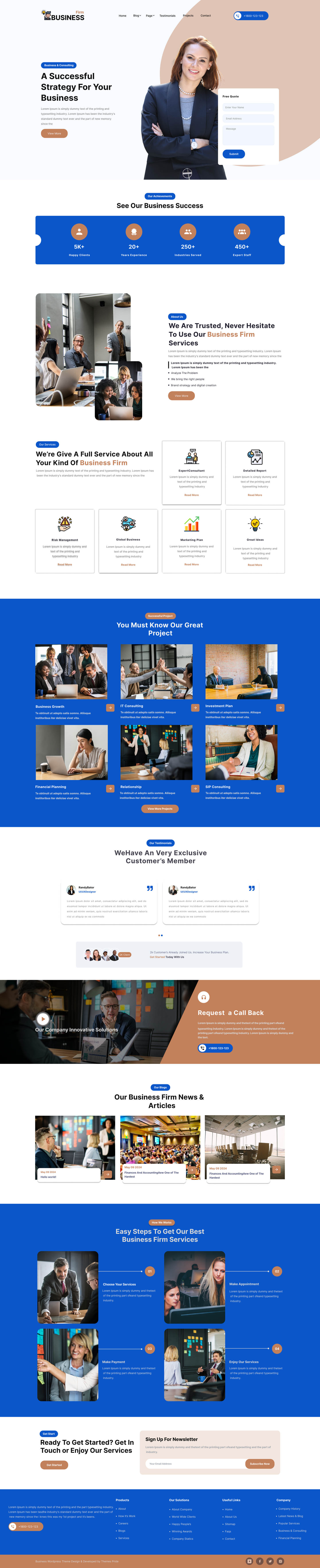 Business Advisor WordPress Theme For Effective Consulting