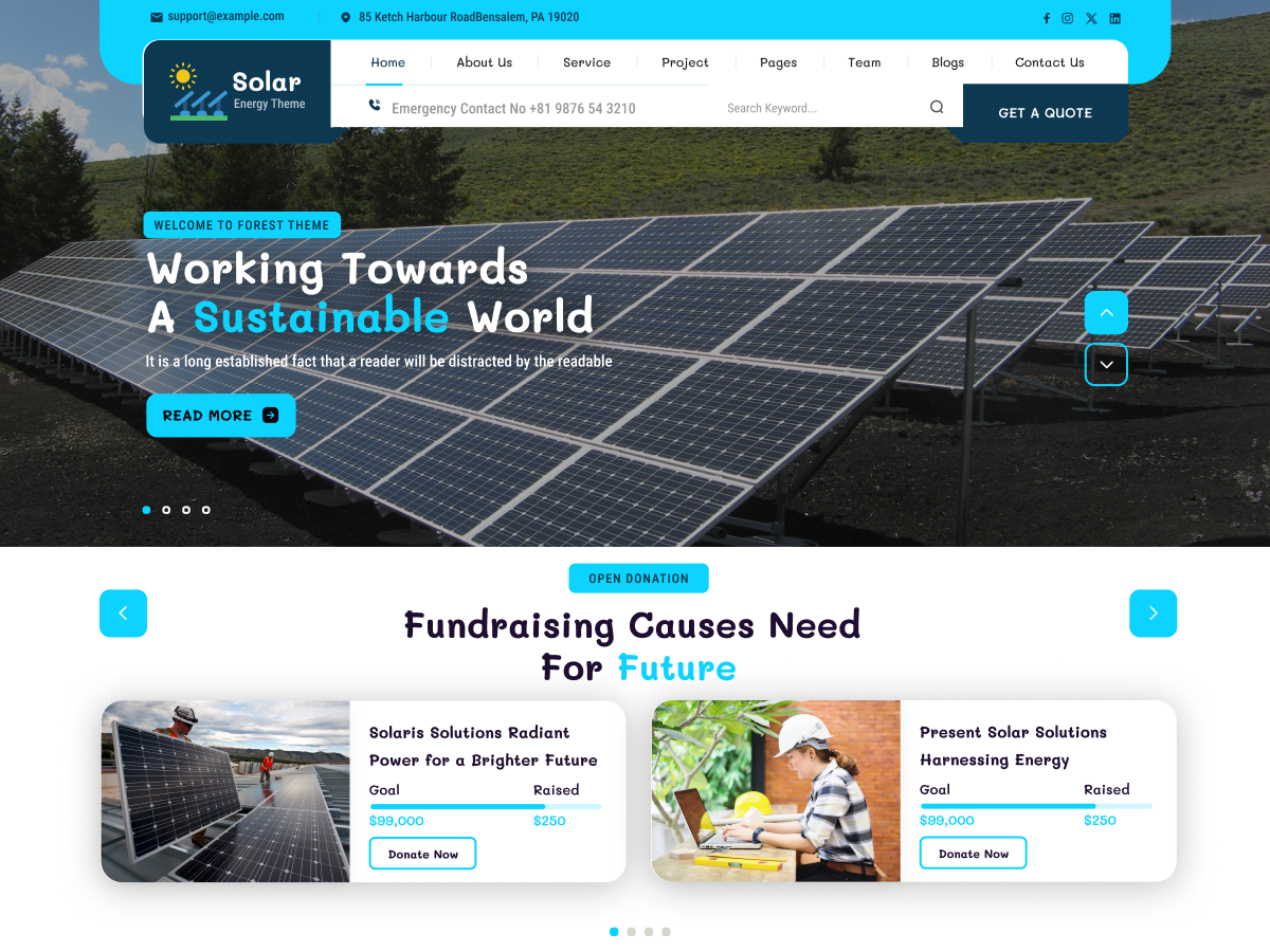 Free Solar WordPress Theme: Showcase Solar Technology