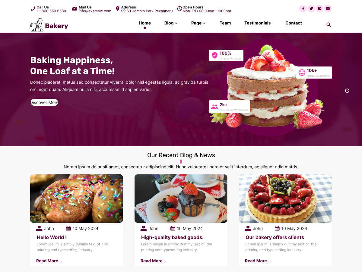 Free Bakers WordPress Theme: Start Your Online Bakery Today