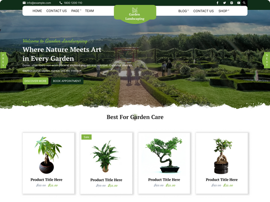 Free Gardener WordPress Theme For Custom Garden Projects