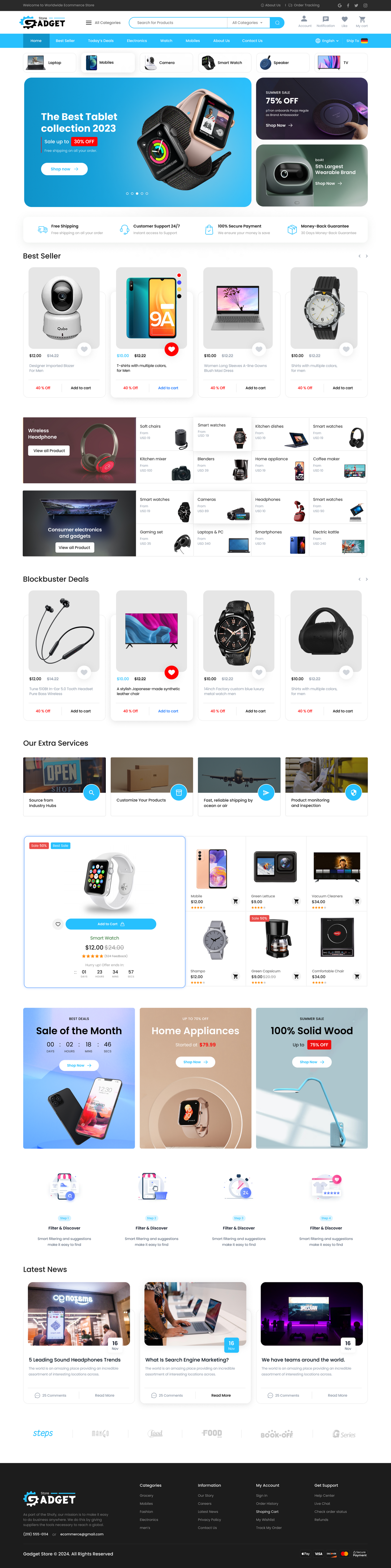 Gadget Website Template