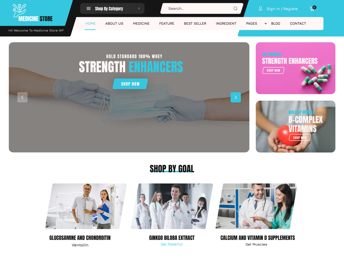 Medicine Store WP Theme