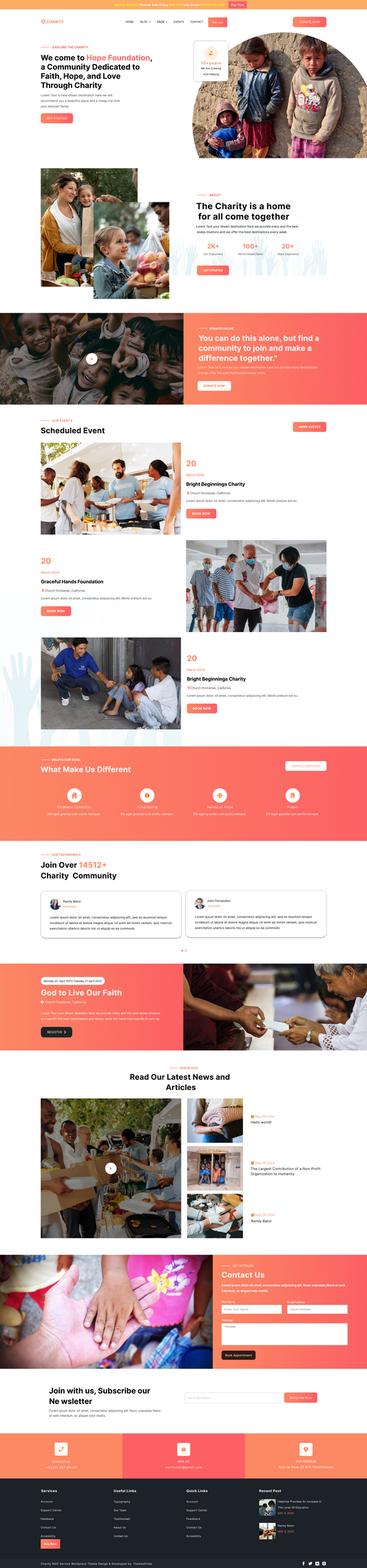 NGO Website Template | Professional & User-Friendly Design