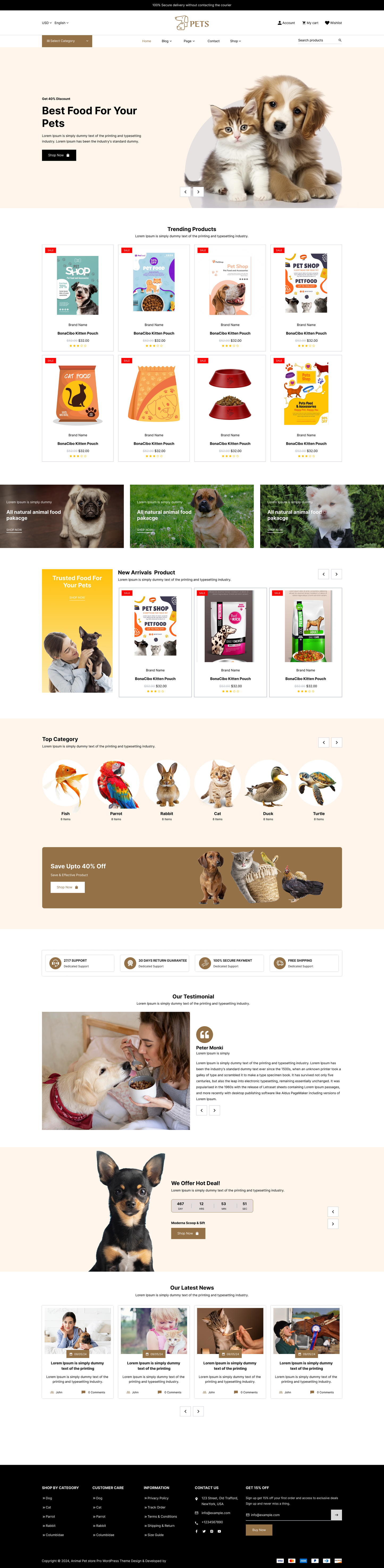 Pet Website Template: Your Perfect Pet Care Solution