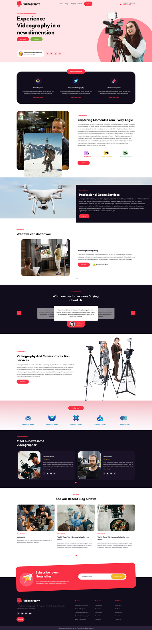 Videographer Website Template | Build A Stunning Portfolio