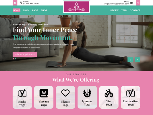 Free Yoga WordPress Theme For Fitness & Yoga Instructors