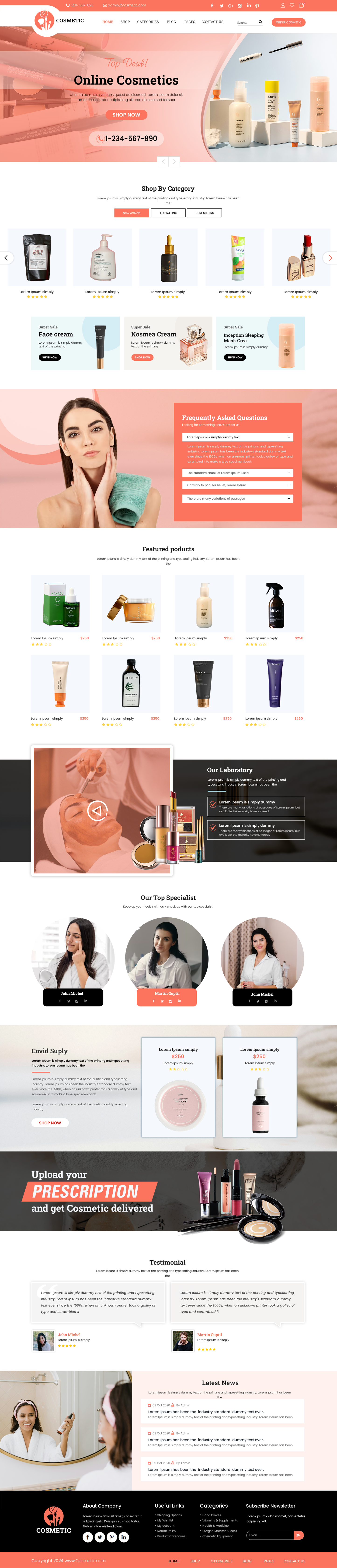 Makeup Stylist Website Template